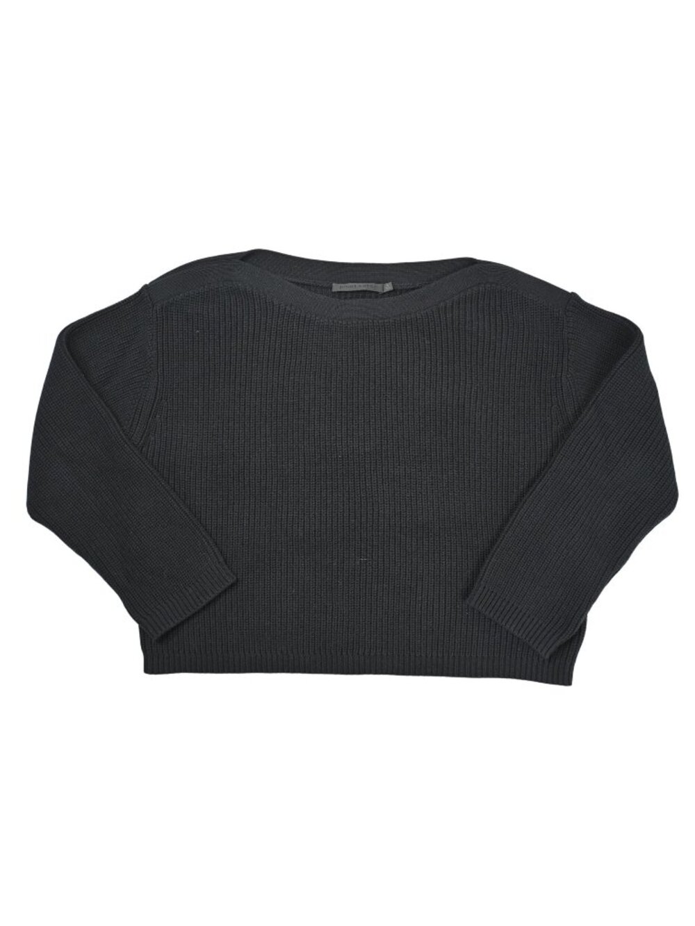 Jenni Kayne Cotton Boat Neck Sweater in Black